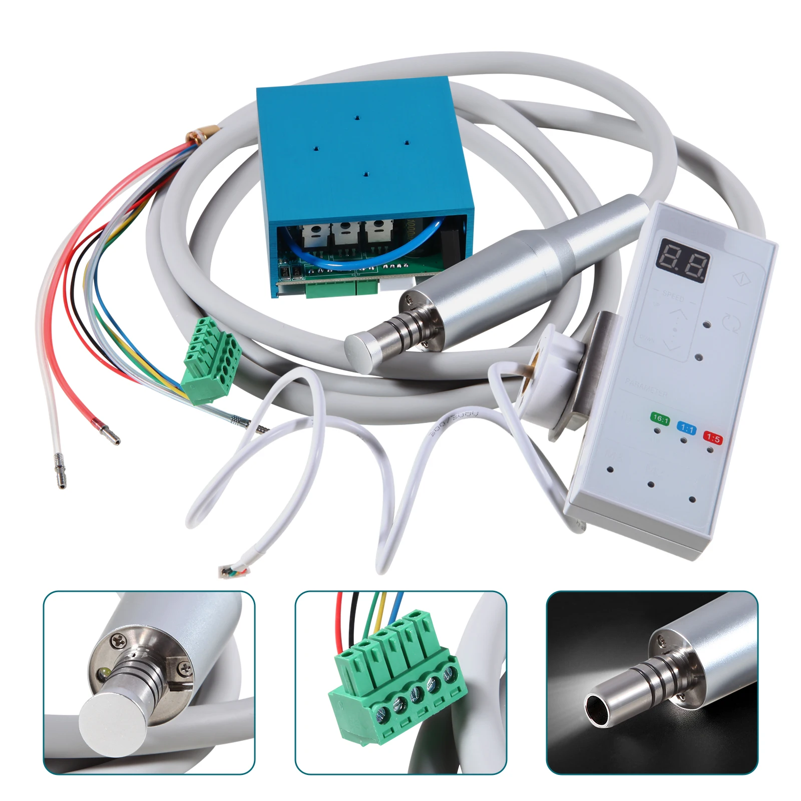 Dental Brushless Electric Micro Motor Buildin Digital Screen fit 1:1 1:5 16:1