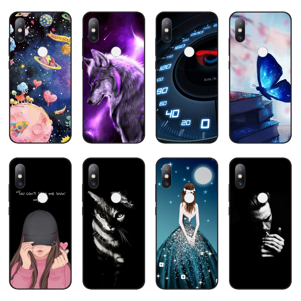 Case For Xiaomi mi mix2s Case For Xiaomi mi mix 2s Case soft Silicone Printed Cover For Xiaomi Mix 2s Phone Case Cover bumper