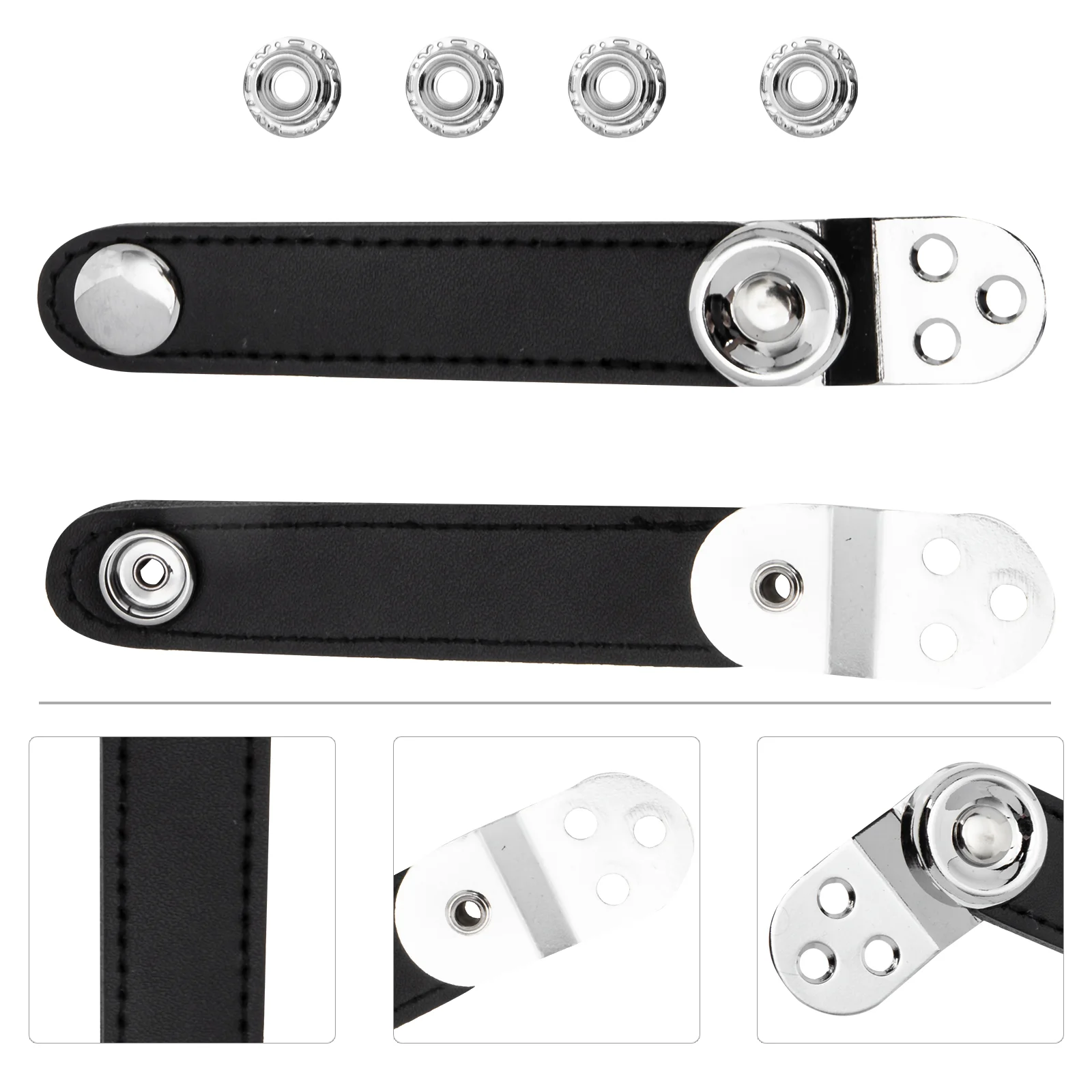 

Accordion Strap Bellows Belt Fittings Parts Below Buckle for Common Adjustable Cowhide Universal