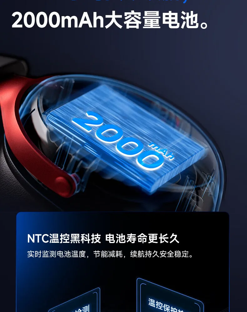 Neu aktualisiertes MCHOSE V9 Pro Over-Ear-Gaming-Headset mit Vier-Modus-Konnektivität und langer Akkulaufzeit für Gaming und Unterhaltung – Detail 13