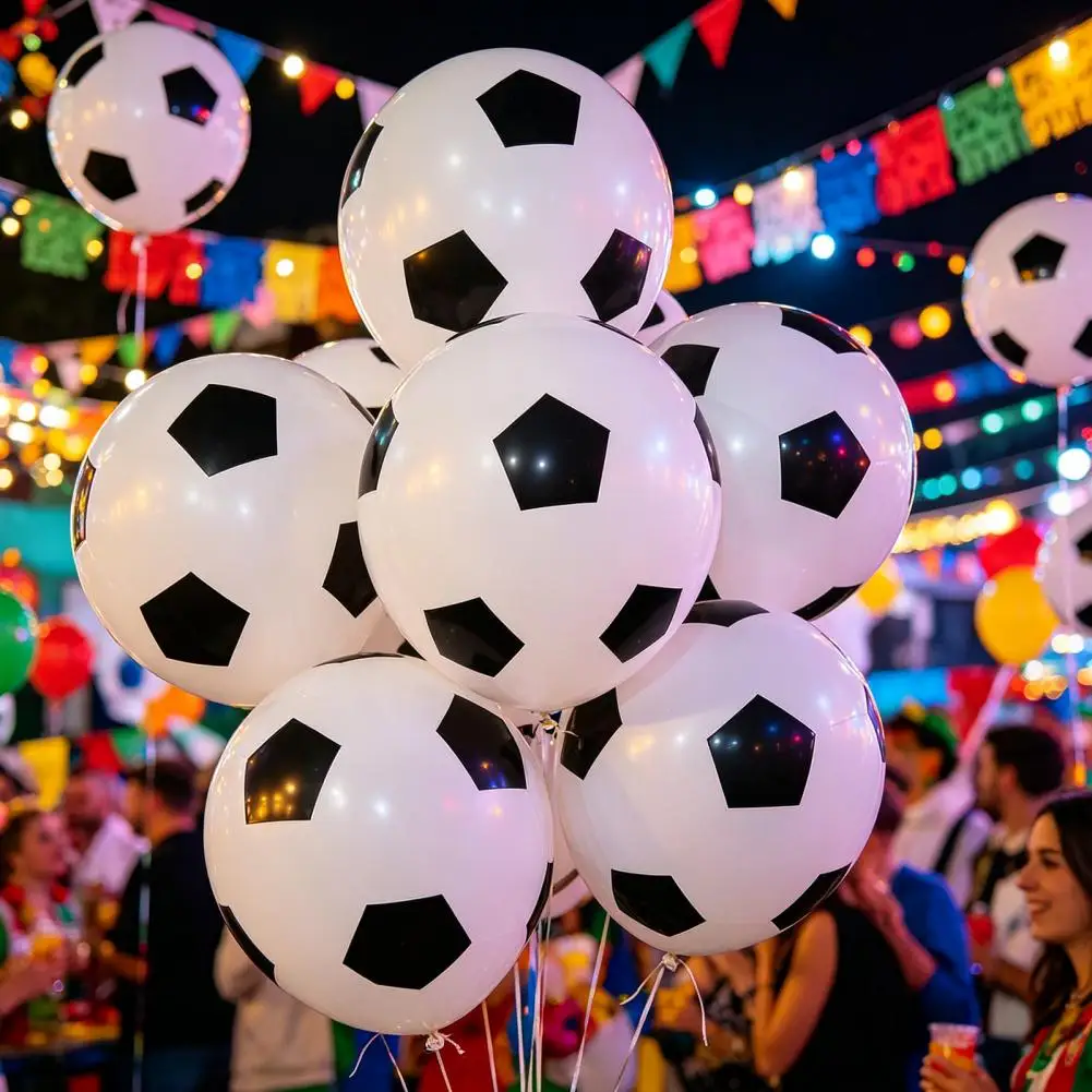 Soccer Ball 36 Inch Football Balloons Explosion-proof Latex Soccer Ball Party Decorations Sports Theme Game Day Supplies Fan