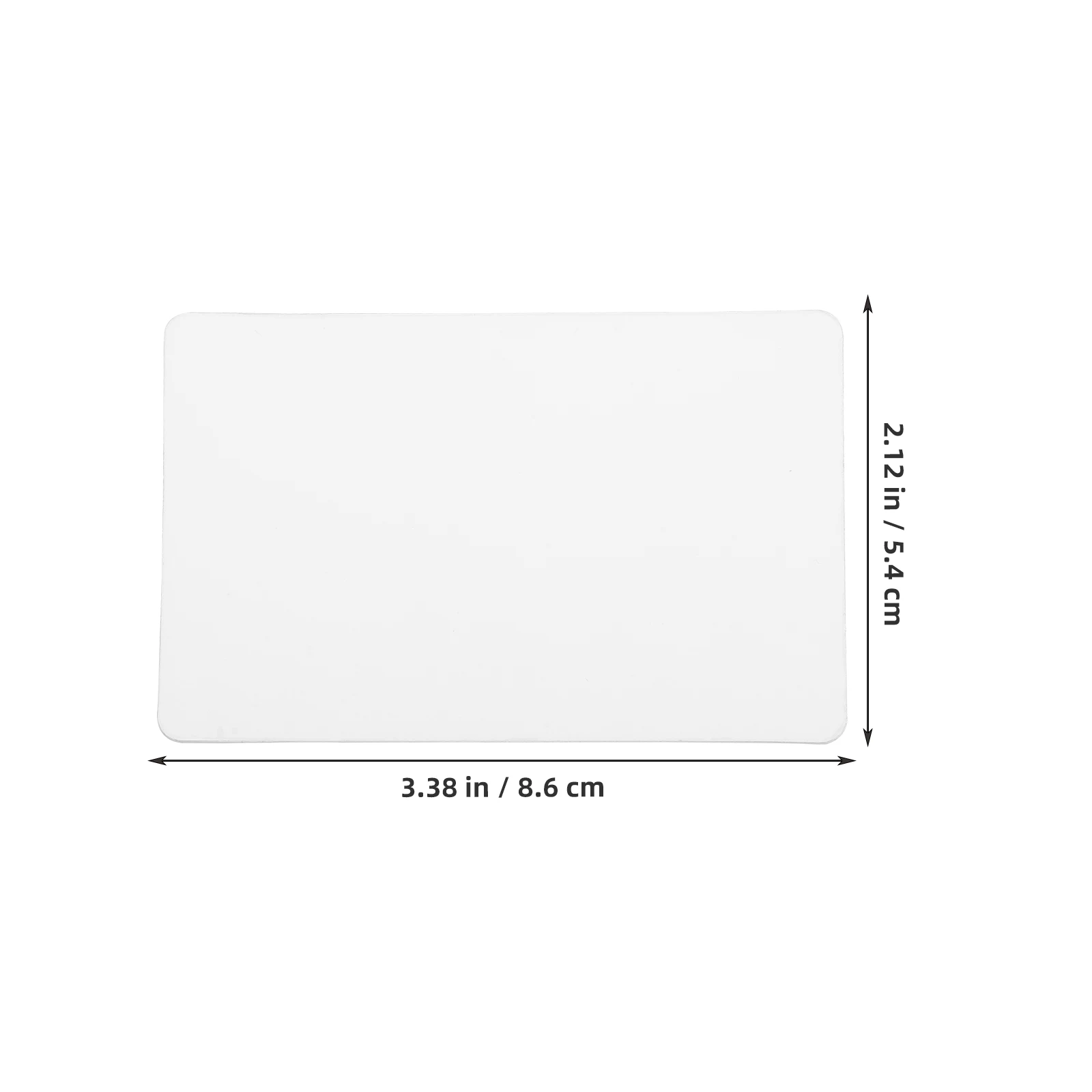 

100Pcs PVC Unfinished Blank Paintable Gift Tags Plastic Label Cards for DIY Craft Projects Price Tags Id Cards