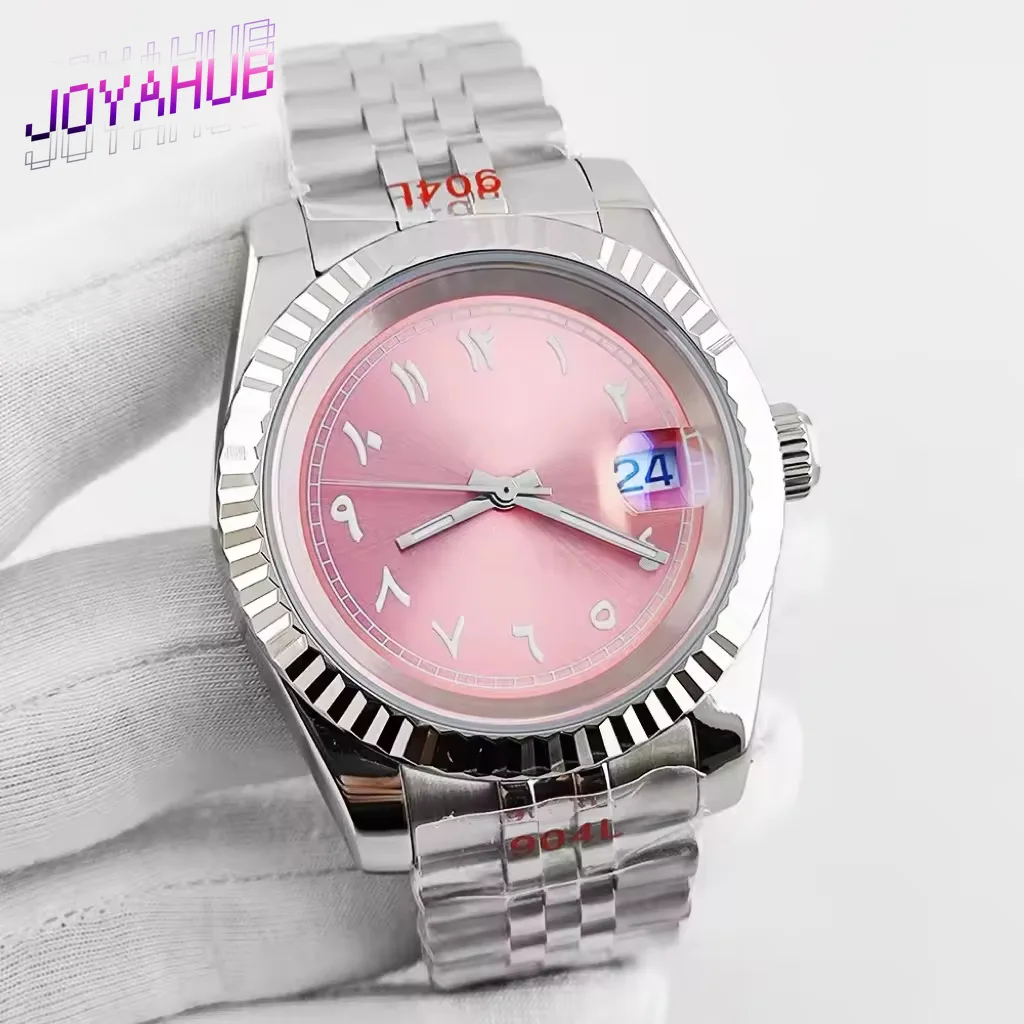 Customized LOGO Fashion Automatic Mechanical Watch 36mm39mm Japanese NH35 Movement Men's Watch Sapphire Glass Arabic Dial Gift