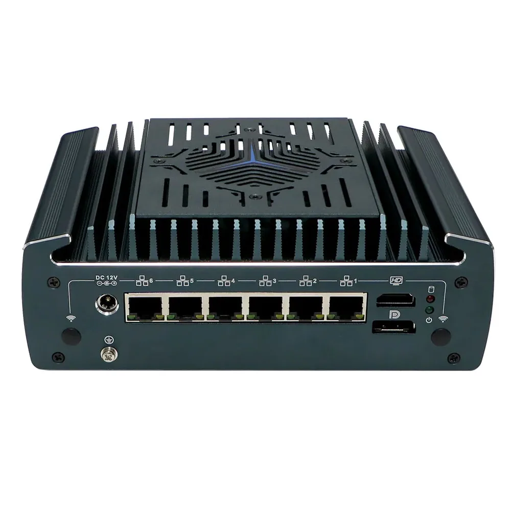 Micro Firewall Appliance Intel Core i5 1235U i7 1255U Soft Router 6 x 2.5GbE I226-V Lan Mini PC DDR4 RAM HDMI2.1 DP1.4A OPNsense