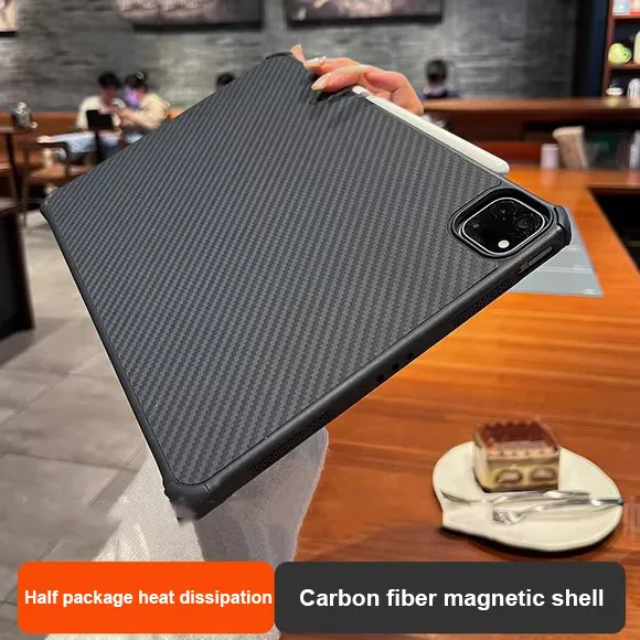 

Carbon Fiber Magnetic Case For iPad 11th 2025 11 inch Air 7 11 6 5 4 3Pro 2 1 10.2 9.7 10th 10.9 Mini 7 6 Air13 Pro 11 12.9 13