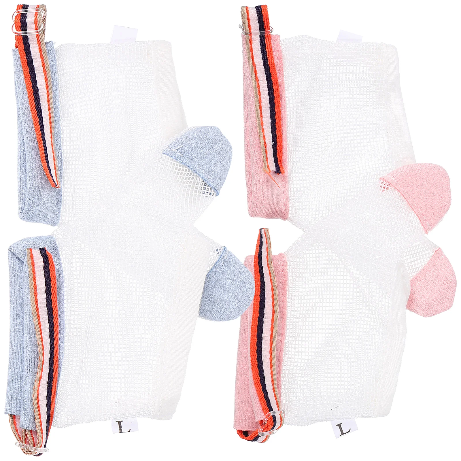 2-paar anti-eethandschoenen Babyhandbijten Preventie Duimbeschermer voor baby's Peuterbeschermer voor het zuigen van nylon stop