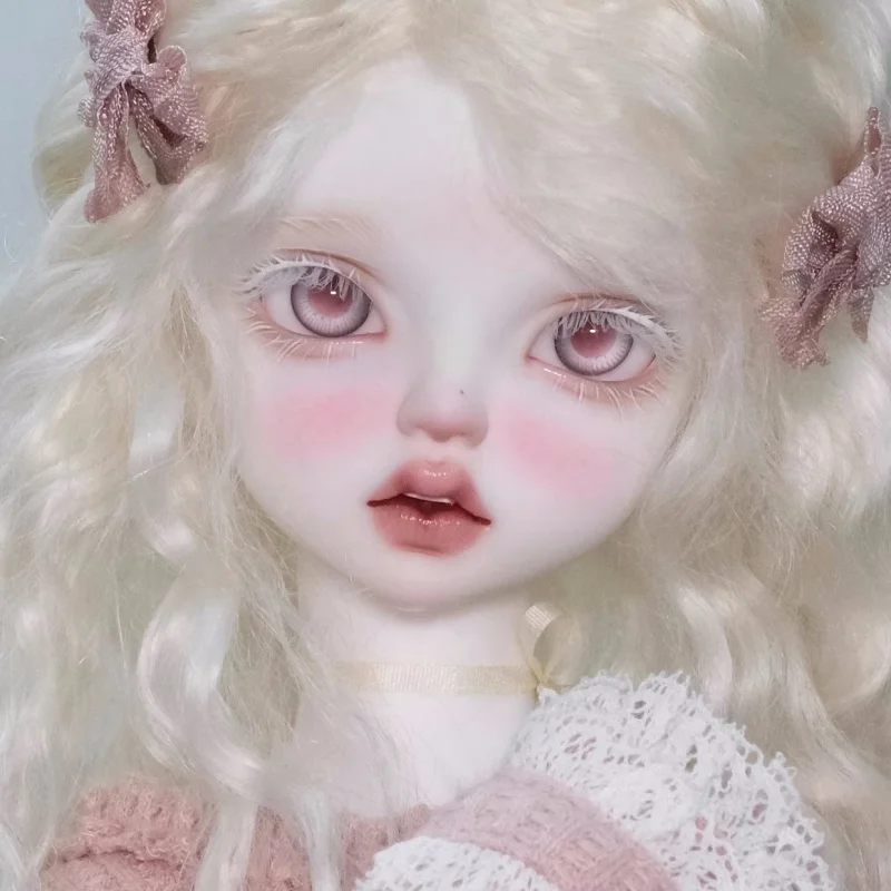 bjd doll eye ball is suitable for 12mm, 14mm, 16mm size pink glass eye pattern small iris doll accessories