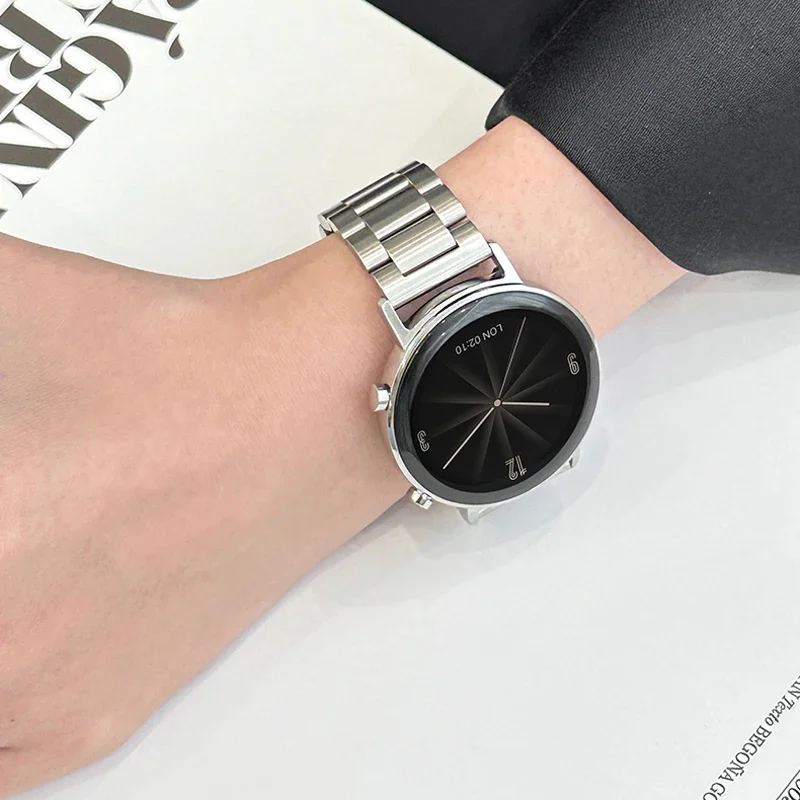 Ремешок 22 мм 20 мм для Samsung Galaxy Watch 7 6 5 4 6Classic 40 44 мм Браслет из нержавеющей стали для Huawei GT3 4Pro Amazfit GTR GTS4