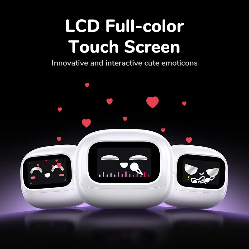 UGREEN LCD Wireless Bluetooth Earphone Portable Full Color Smart Screen Active Noise Reduction Gaming Earphone ANC Customize