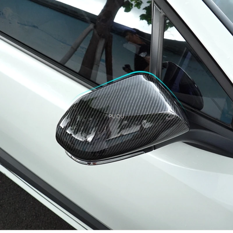For Toyota C-HR C HR CHR 2016 2017 2018 ABS Carbon Fiber Fog Light Lamp Handle Side Wing Rear View Cover tailight cover