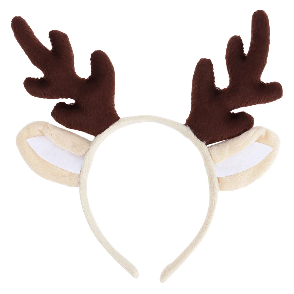 Alien Headband Kids Antler Christmas Glasses Hair Accessory Party Decor Reindeer Antlers for Cotton Women's