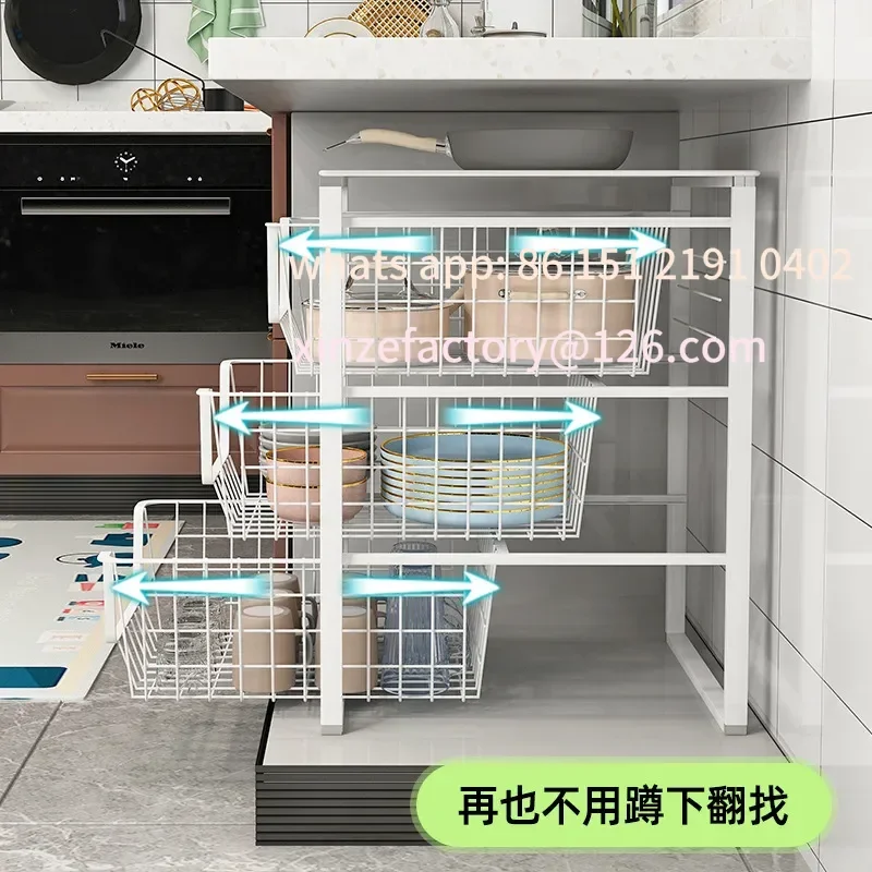 رف تخزين قابل للتخصيص، منظم خزانة المطبخ، طبق فاصل، طبق متدرج لأطباق الأطباق، حل الأواني #3