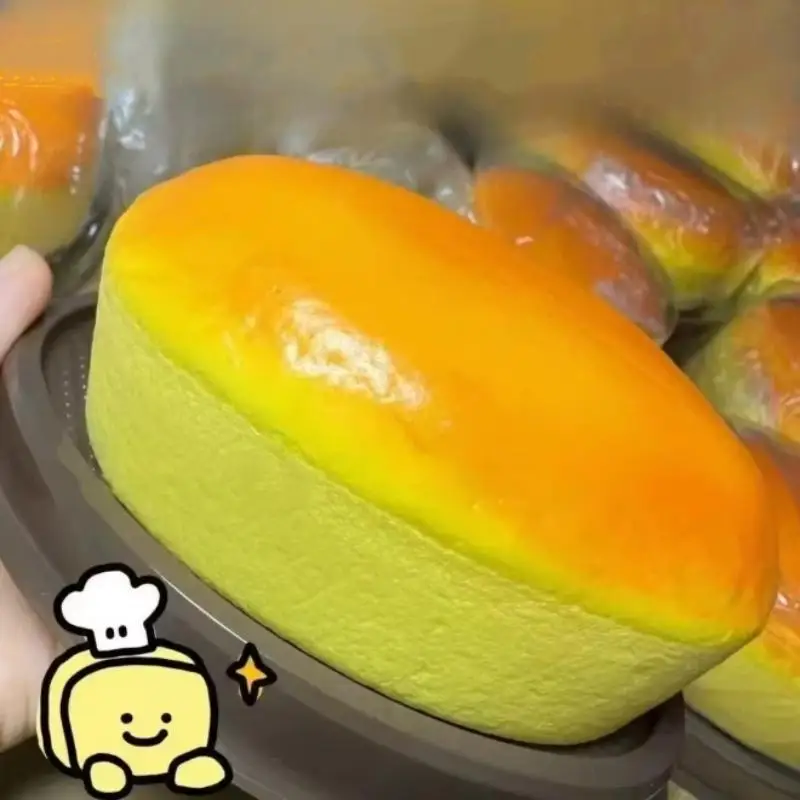 Squishy Matcha Bread Squeeze Slow Rising Sticky Stress Relief Toy Soft Food Creative Simulation Bread Anti-anxiety Toy For Adult