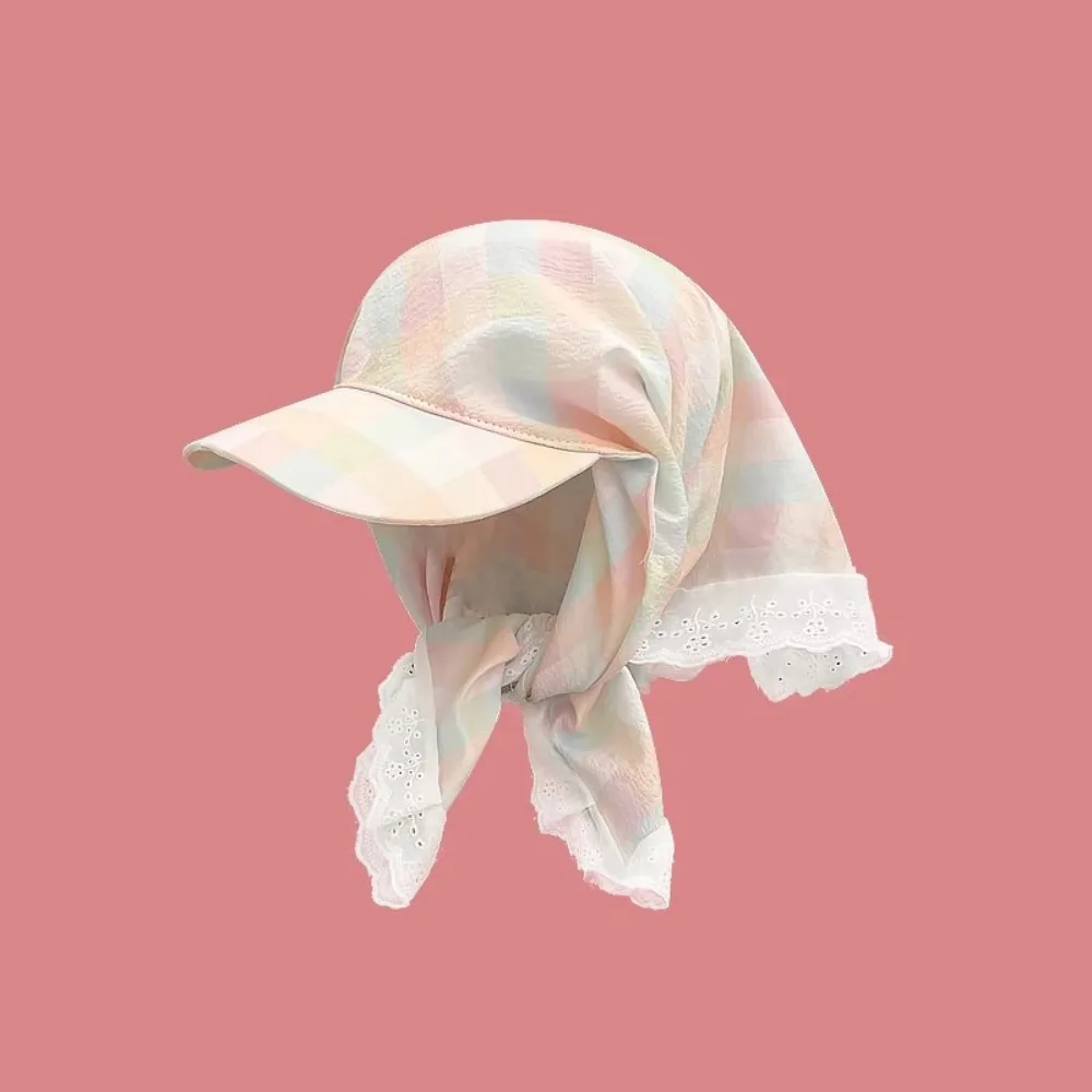 

Dopamine Style Korean Headscarf Baseball Hat Quick-drying Soft Triangle Headscarf Hat All-Match UV Protection