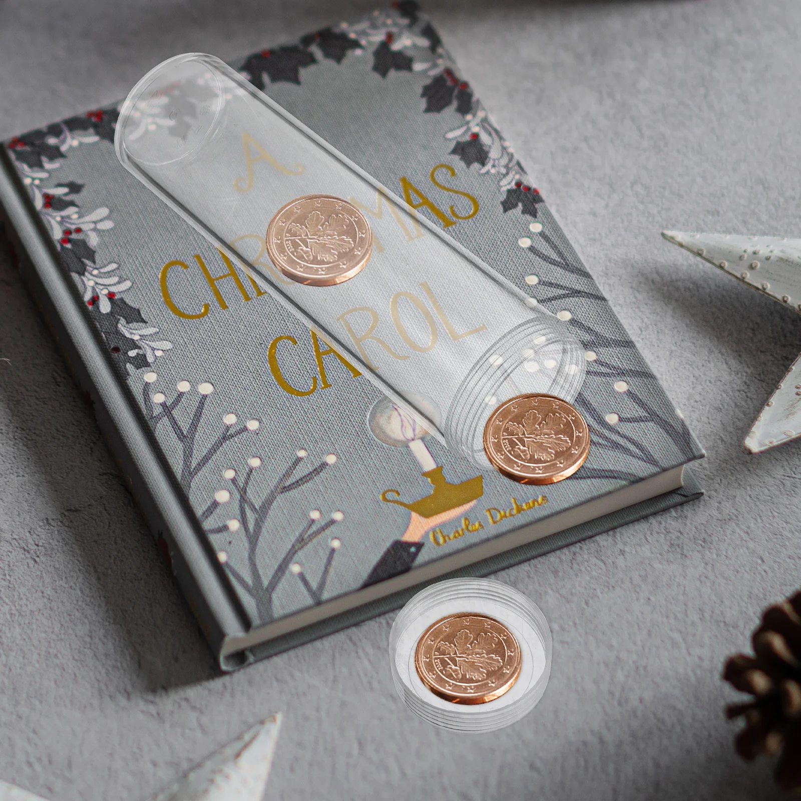 10pcs Coin Storage Tubes Clear Plastic Holder For Collectors Dust-Proof Oxidation Resistant Coin Organizer Container