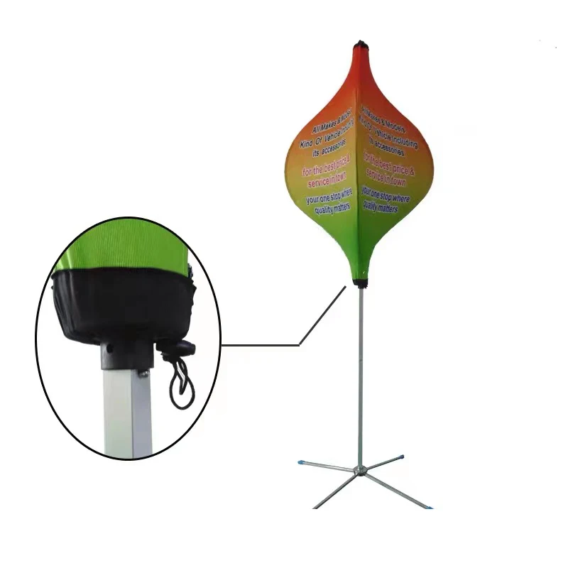 Unique attractive pop-up banner out-of-home advertising LED lantern flag