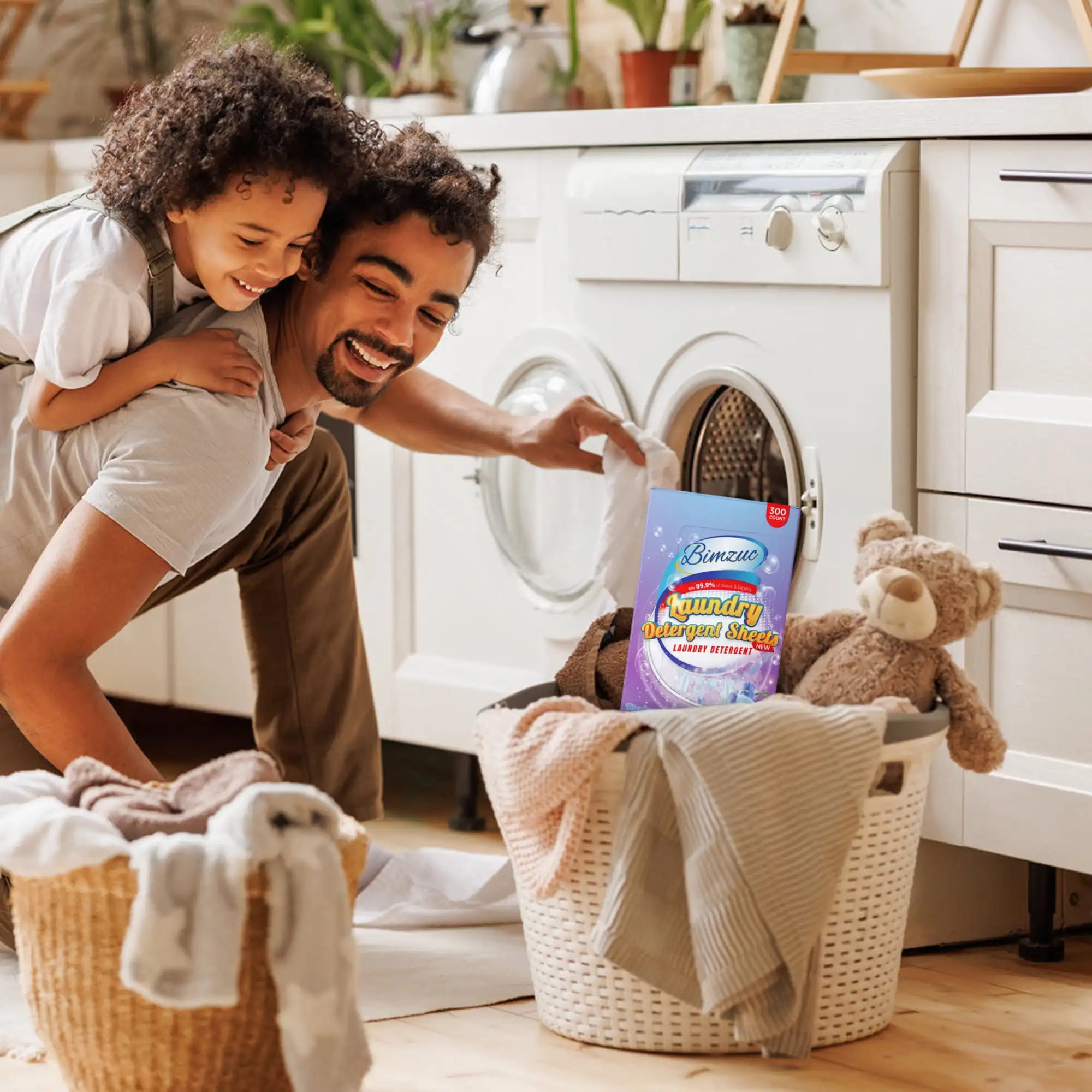 300 Laundry Detergent Sheets up to 600 Loads Fresh Linen Scent Great for Travel Easy to Use Long Lasting Sheets Detergent