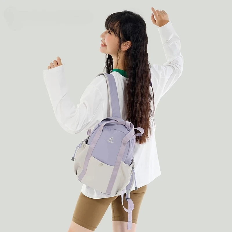 

Epol Small Women's Backpack Nylon Waterproof Shoulders Bag Fashion Travel Sports Canvas Schoolbag for Teenage Students 3047-19