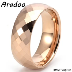 Tungsten Steel Ring Rhombus Luxury Simple Fashion Tungsten Ring Couples Ring