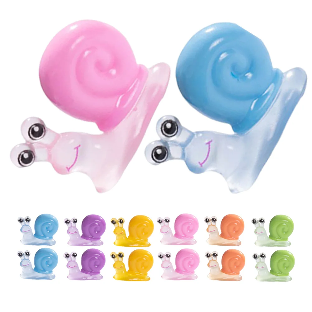 

18Pcs Miniature Snail Figurines Realistic Resin Home Decor Moss Landscape Accessories Portable Versatile Design