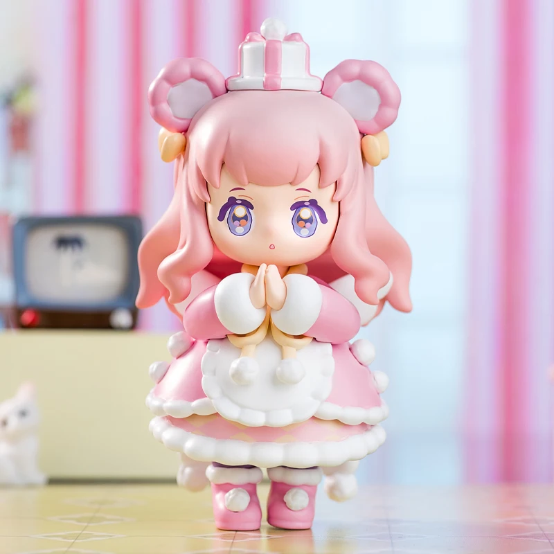 

Ninizee Pink Love Island Cherry Blossoms Series Blind Box Cute Model Caja Ciega Surprise Box Toy Gift Christmas Toy Anime Figure