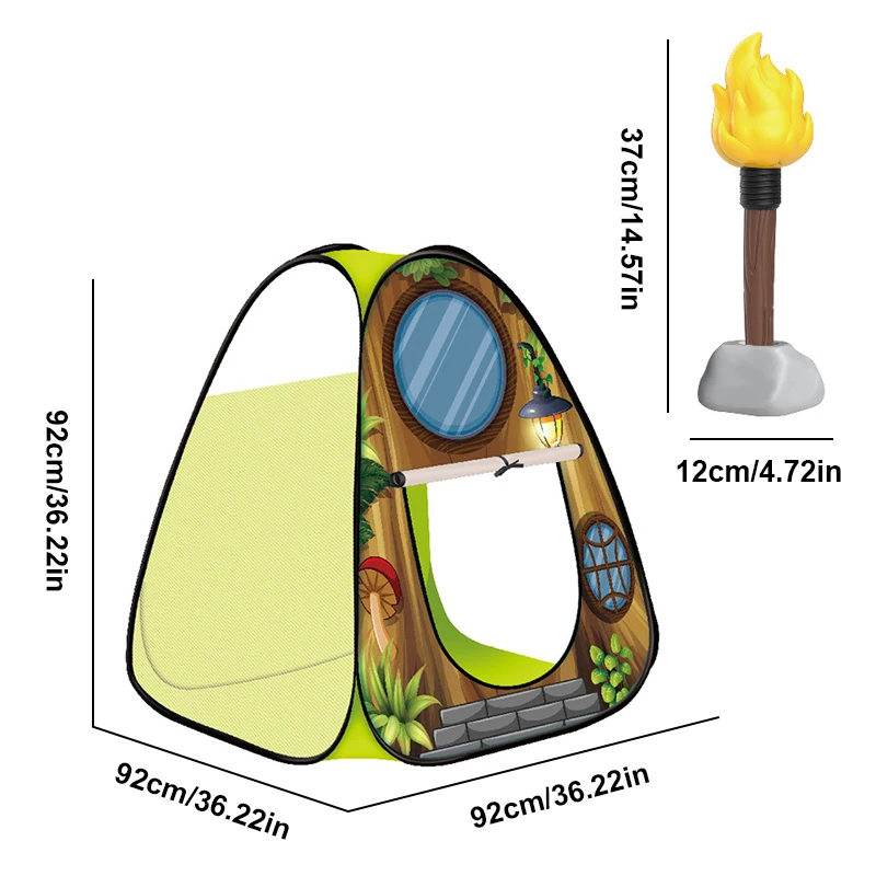 Simulação tenda de acampamento churrasco conjunto interior ao ar livre rpg som e luz brinquedos das crianças fogo pilhastorches modelos de alimentos