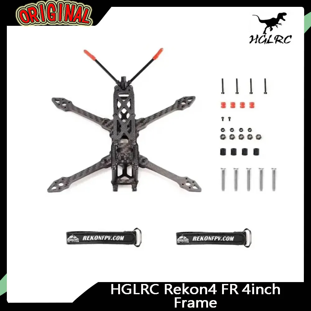 

HGLRC New Rekon4 FR FPV Frame Kit 4-inch 180mm 4mm 3K Carbon Arm 4-inch Prop for FPV Racing Drone DIY Parts