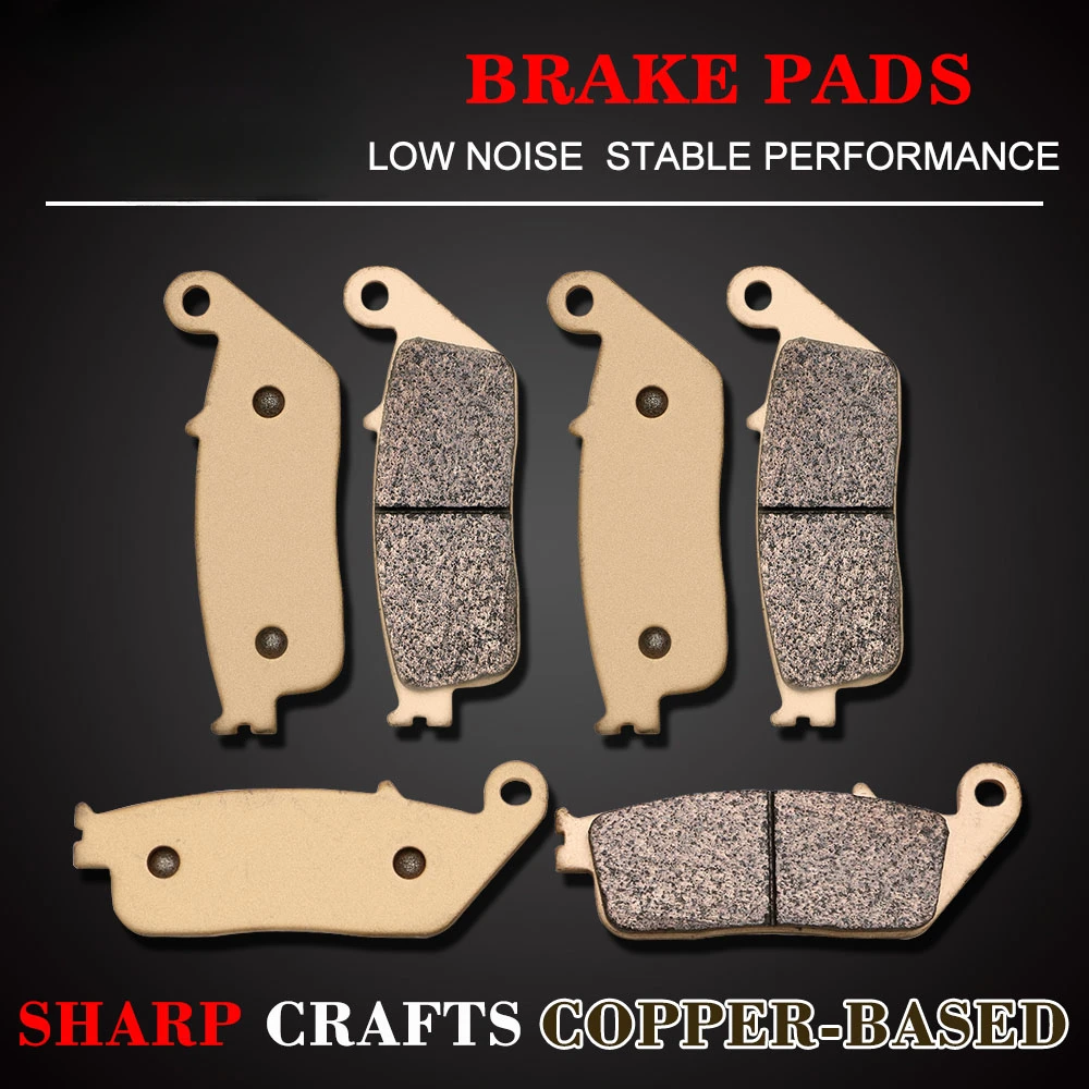 Motorcycle Metal Copper-Based Front or Rear Brake Pads For TRIUMPH Adventurer Legend TT Thunderbird Sport Tiger 855i 855CC 955CC