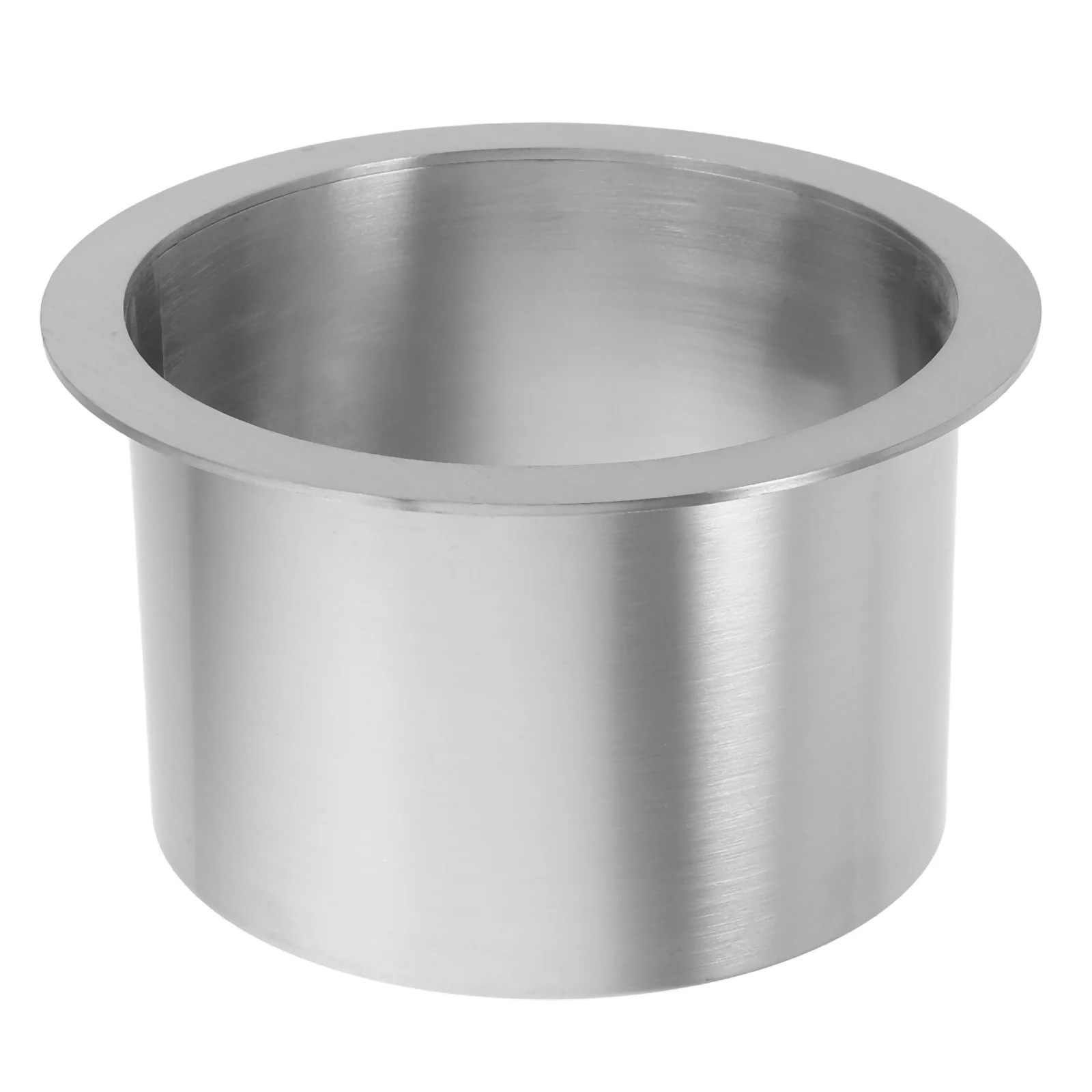 

Countertop Trash Can Lid Desktop Embedded Stainless Steel Round Direct-Throw Hidden Trash Can Lids Small Wastebasket Lid