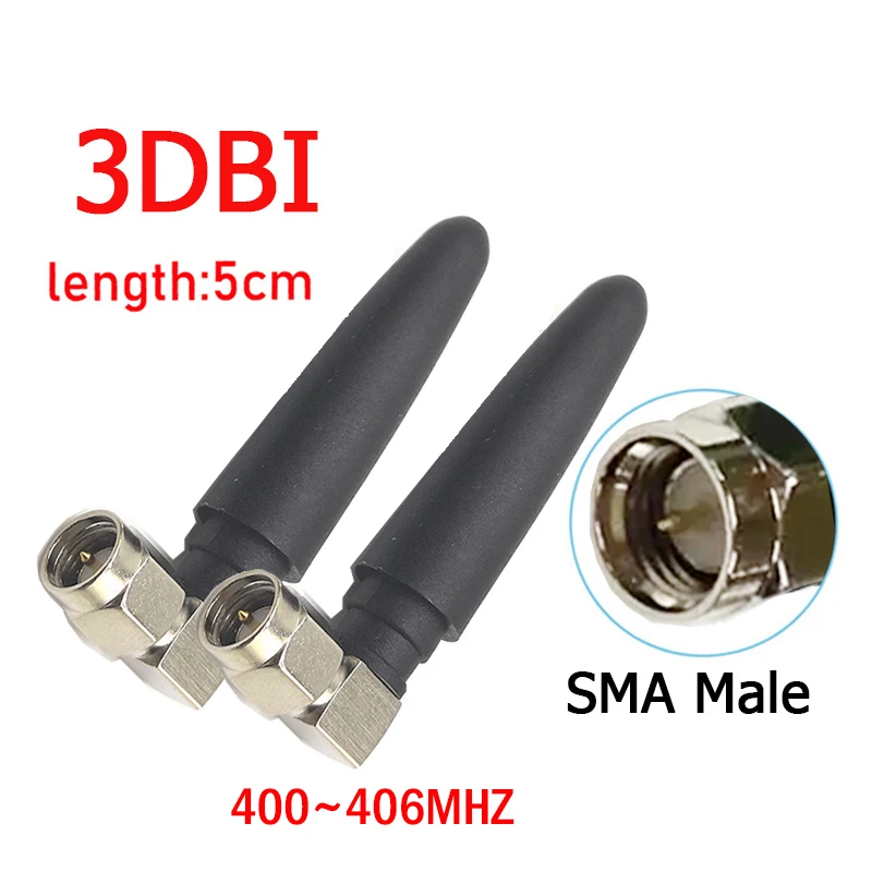 400MHz Antenna 3dbi 100p SMA Male Connector folding 400 mhz IOT antena nickel plated directional elbow wireless Receiver Lorawan