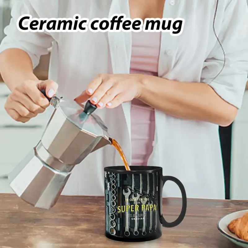 Funny Coffee Mug For Mechanics Mechanic Toolbox Set Mug Toolbox Coffee Cup Black Ceramic Mug For Coffee Creative Ceramic Mug