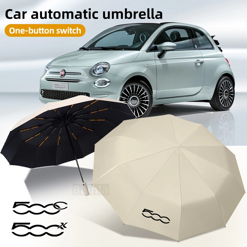 Umbrella Parasol UV Ray Reflector Umbrella, For Fiat 500 500l 500x 500c 500e abarth 2018 2019-2022 Auto Anti-UV Car Accessories