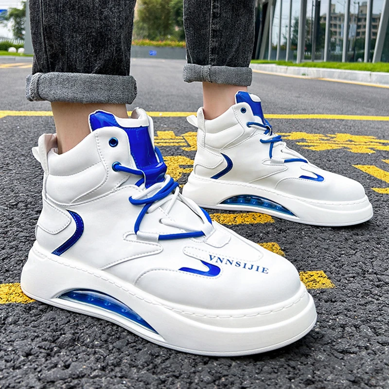 Winter High Top Men's sneakers Fashion lightweight air cushion comfortable Casual shoes Basketball trainertenis masculino homem