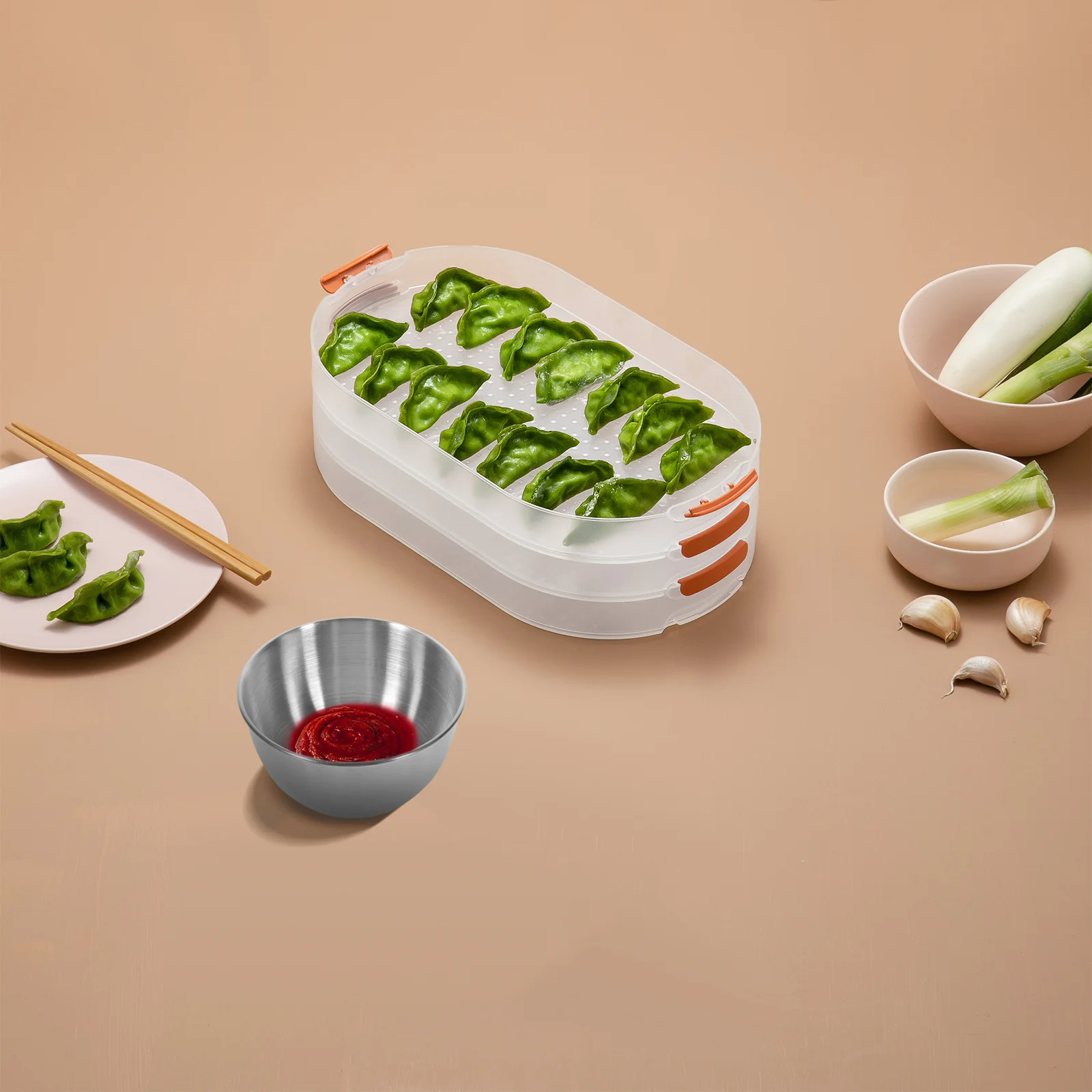 

6pcs Stainless Steel Sauce Cups Mini Dipping Bowls For Sushi Condiment Containers Kitchen Restaurant Home Use Salad Dressing Soy