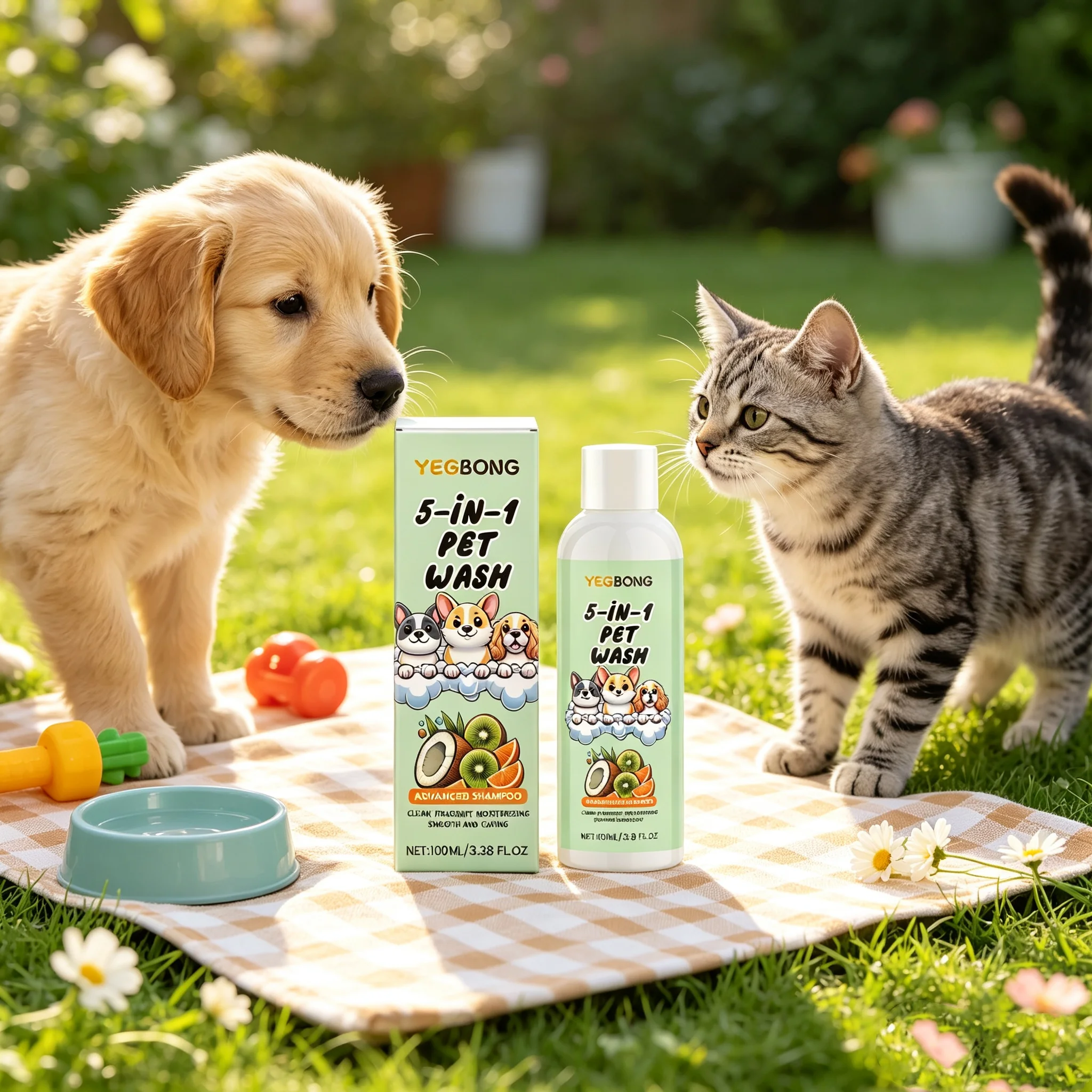 Puppy Shampoo And Conditioner 2 In 1 For Sensitive Skin Ph Balanced Shampoo Pet Supplies Lasting Moisturizing Dog & Cats Shampoo