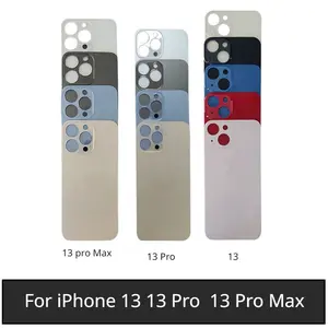 Bilashmart Big Hole Back Glass Battery Cover iPhone 13 Pro Max Housing iphone 13 Back Battery Door Cover 13mini