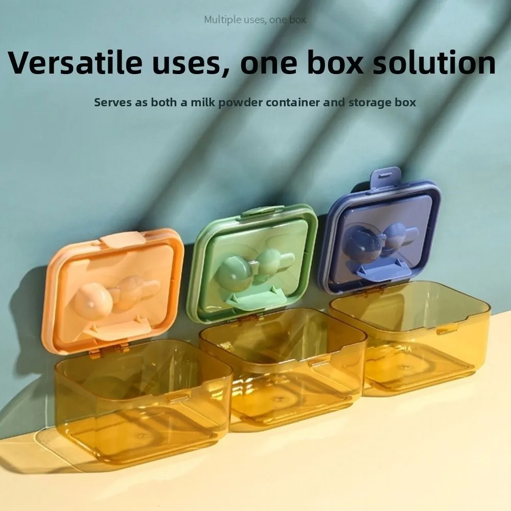 

Moisture-proof Portable Milk Powder Jar Airtight UV-Resistant Formula Storage Box with Spoon Leak-proof Coffee Bean Can Nuts