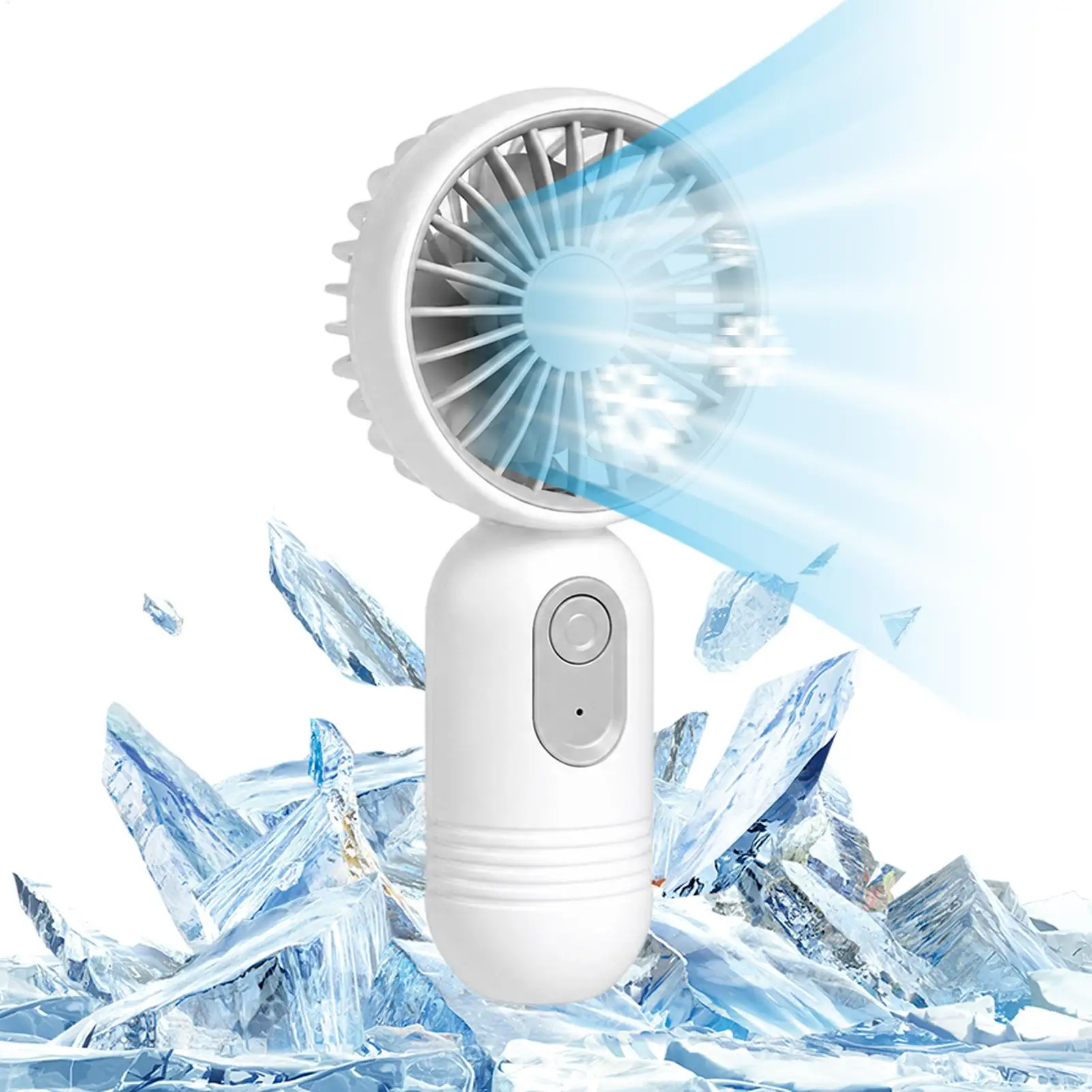 Handheld 3 Speeds Handheld USB Rechargeable Portable Fan Cute Handheld Fan, Lightweight and Compact Personal Fan Mini Fan