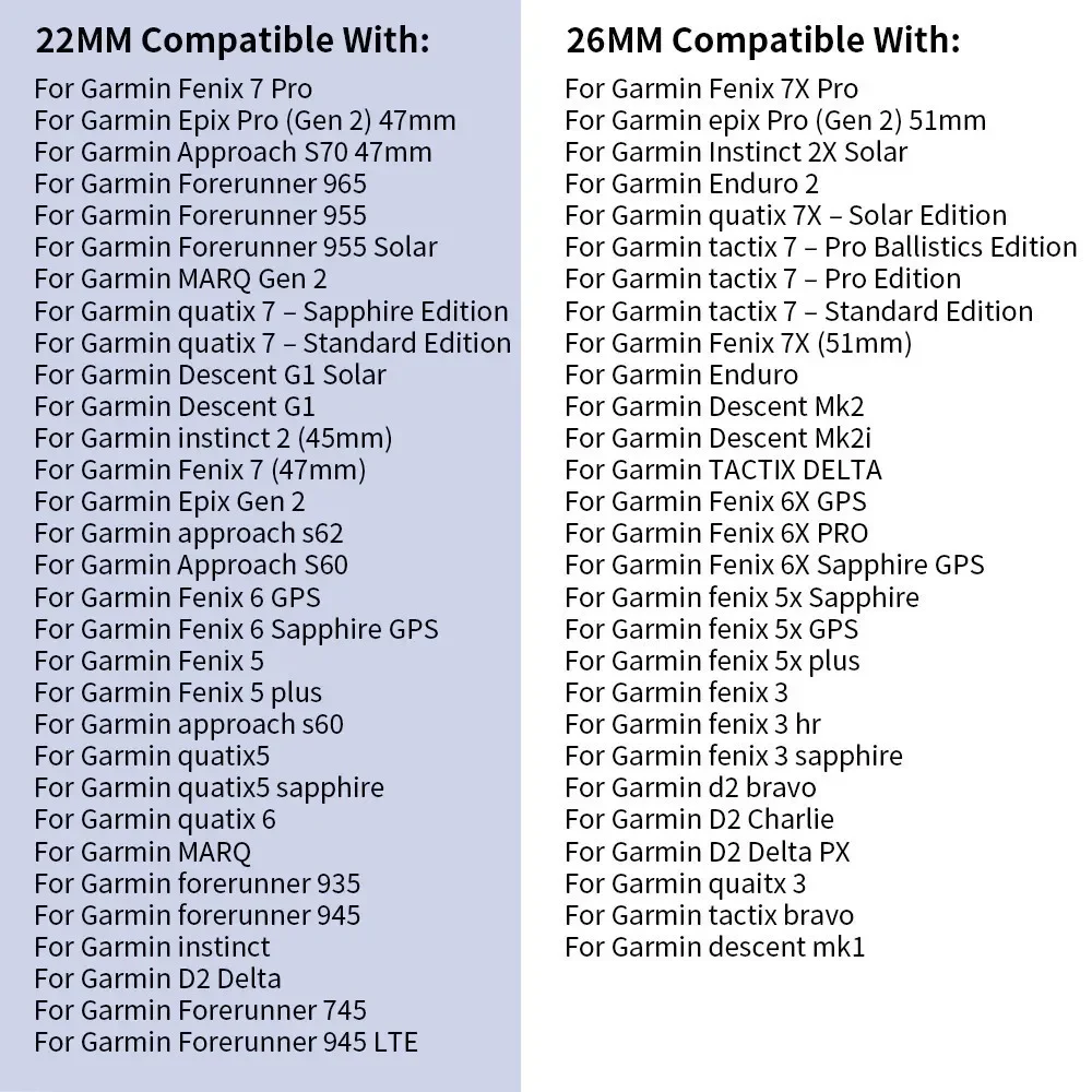 20 22 26 mm für Garmin Fenix 8 47 mm 7X 7 Pro Fenix 6X 5X 5Plus Tactix 7 Quick Fit Silikon-Magnetband Forerunner 965 970 Armband – Detail 1