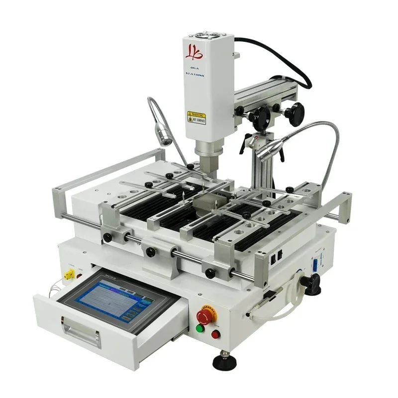 LY R690 V.3 BGA Rework Station 3 Zones Solder Stations Hot Air Touch Screen with Laser Point 4300W EU Plug