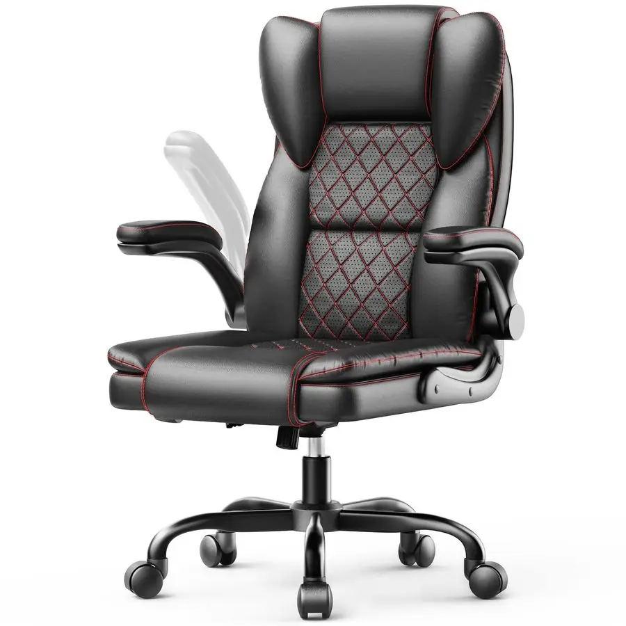 and Tall Office Chair Executive Chairs with Adjustable Armrests and Lumbar Support Ergonomic High Back Gaming Chair Computer Cha