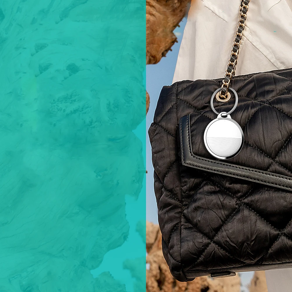 Mini dispositivo di localizzazione Compatibile con Bluetooth Funziona con Apple Trova il mio localizzatore GPS per smarrimento Promemoria anti smarrimento Smart Tag per sistema IOS