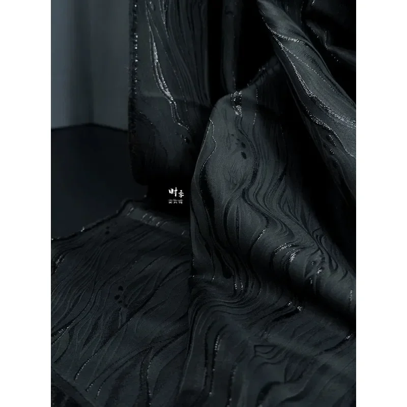 

Темно-зеленые пасторальные водоросли, нерегулярный цвет, нашивка, коллаж, полосатая текстура, жаккардовая ткань, одежда, дизайнерская ткань «сделай сам»