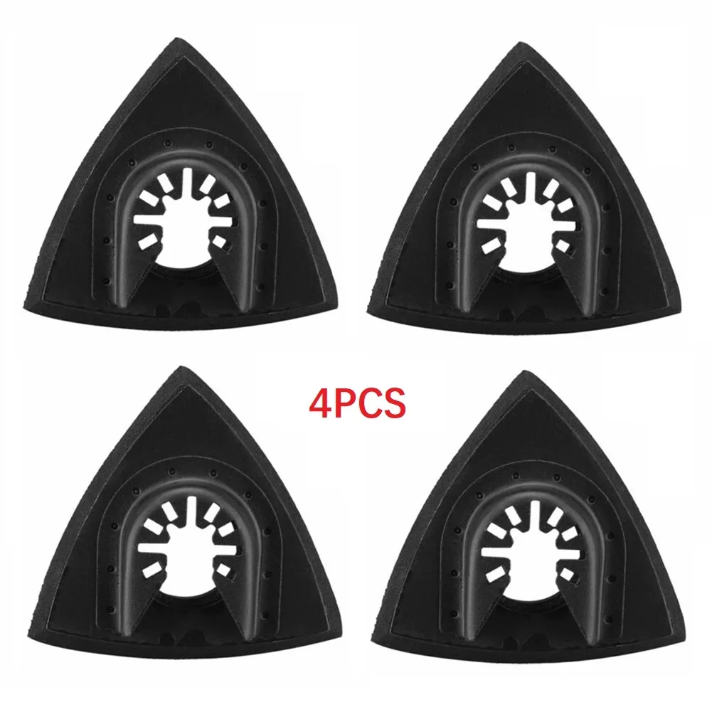 

4pcs Oscillating Multitool Sanding Pads Triangular Power Polishing Tool Replacement Accessories For Detail Sanding