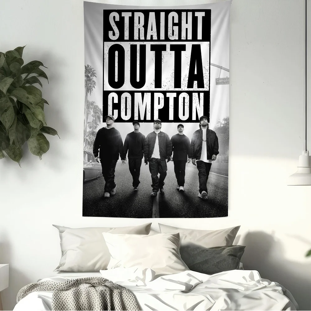 NWA Straight Outta Compton Hanging Bohemian Tapestry Bohemian Wall Tapestries Mandala Kawaii Room Decor