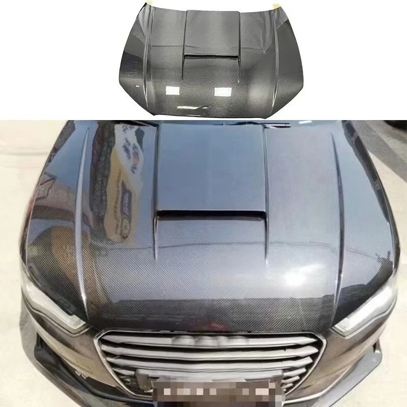 Copertura del cofano del cofano anteriore del motore dell'auto in fibra di carbonio per sistemi carrozzeria di alta qualità per 8V A3 S3 RS3
