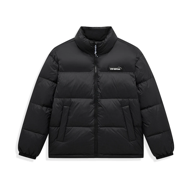 Xtep Down Jacket For Men And Women  Winter Warm Soft Coat Trendy Retro Comfortable Tops 876427190010