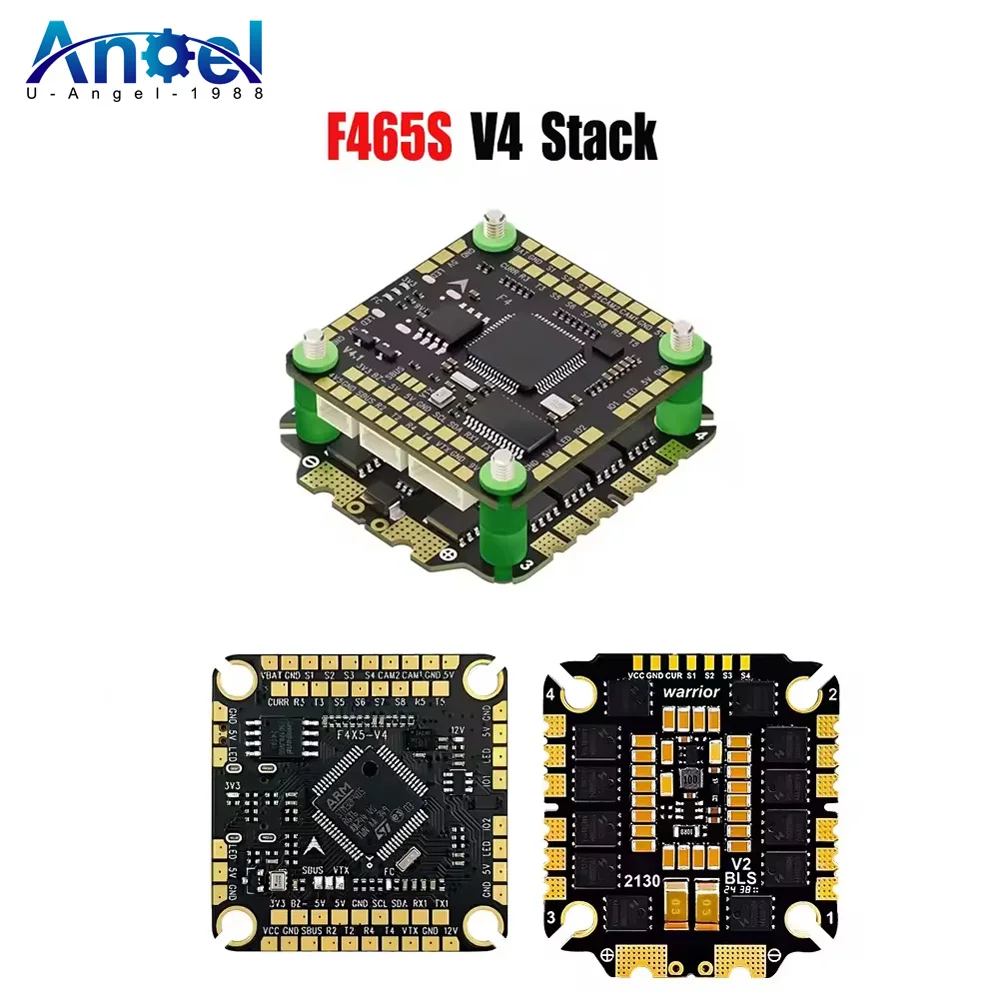 ชุดควบคุมความเร็วรอบมอเตอร์ Aocoda RC F465S V4 Stack ESC 65A/75A พร้อมชุดควบคุมการบิน F475 V4 ขนาด 30x30 มม. สำหรับโดรนแข่งแบบ FPV