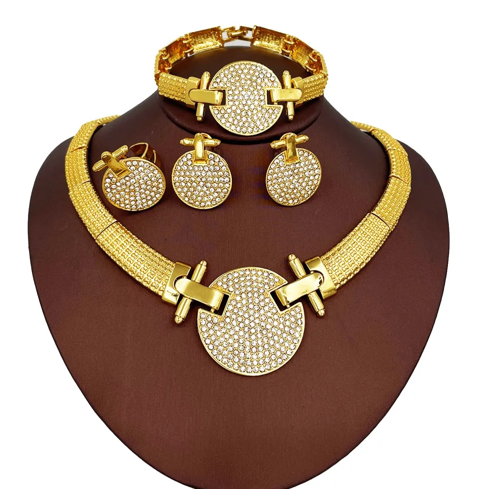 

Big Lion Head Jewelry Set Africal Gold Color Necklace Bracelet Earring Ring Set For Women Fashion Statement Party Jewelry Gifts