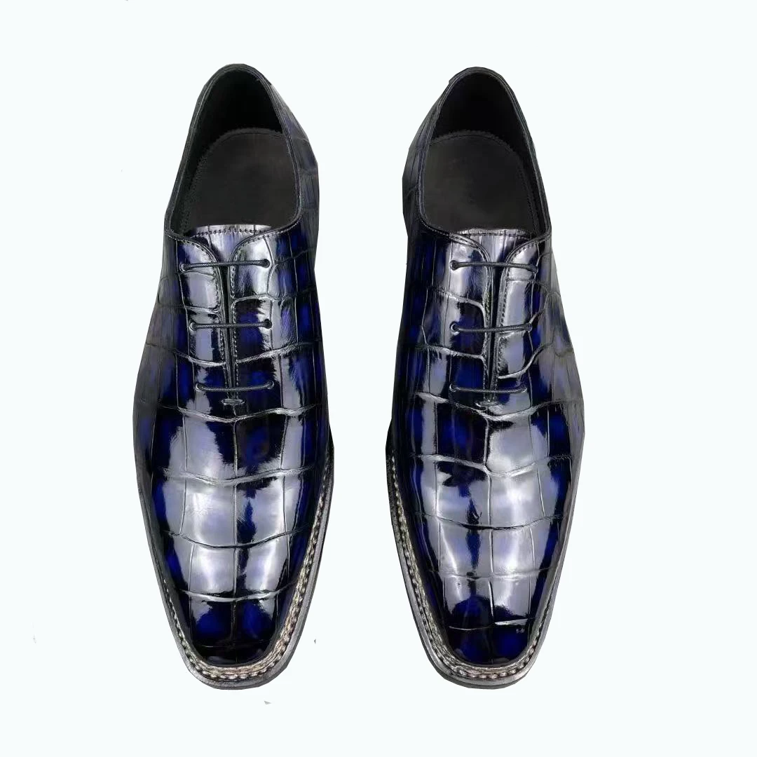 

chue nre men dress shoes male crocodile shoes leisure office business shoes wedding